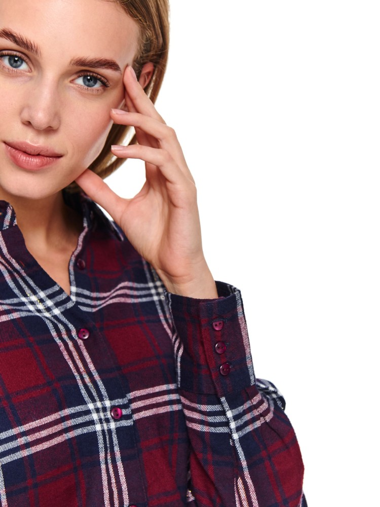 Sukienka koszulowa w kratę