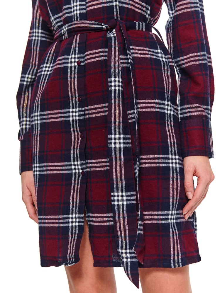 Sukienka koszulowa w kratę