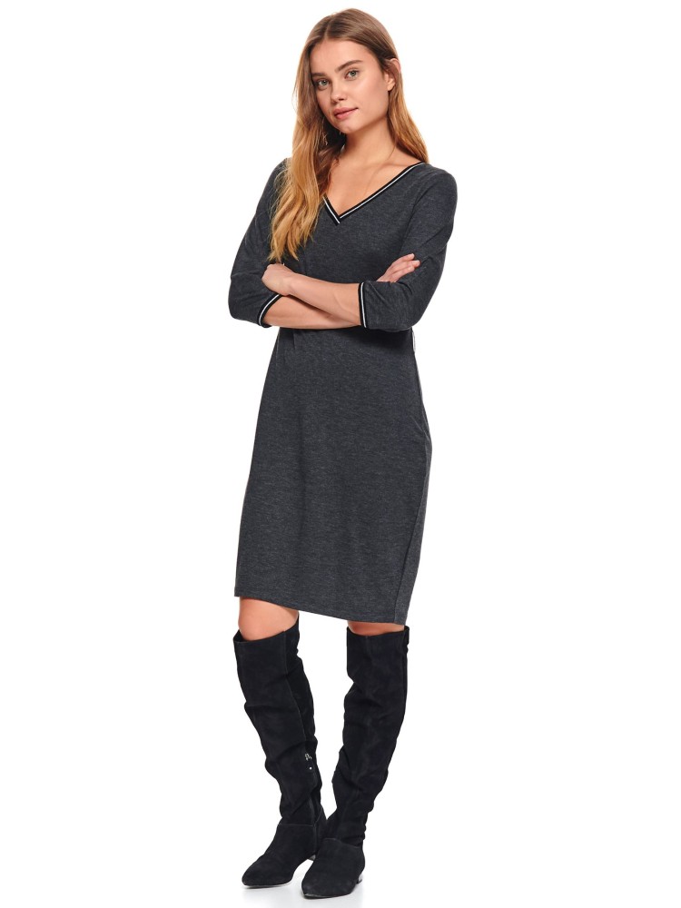 Gładka sukienka dzianinowa