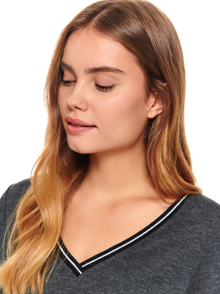 Gładka sukienka dzianinowa