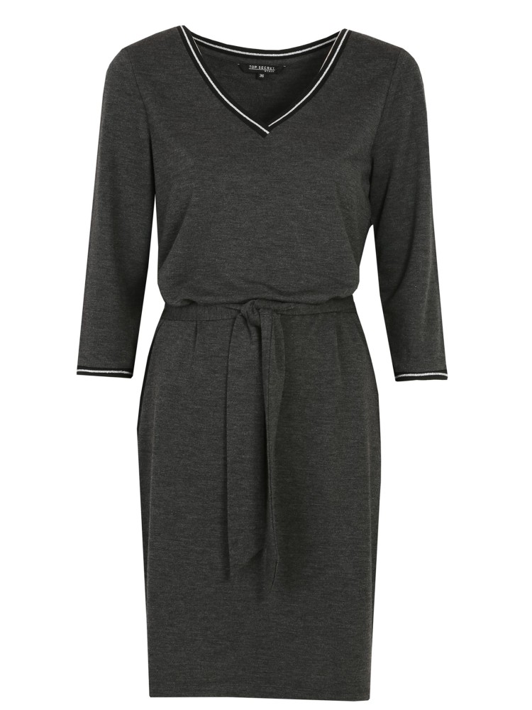 Gładka sukienka dzianinowa