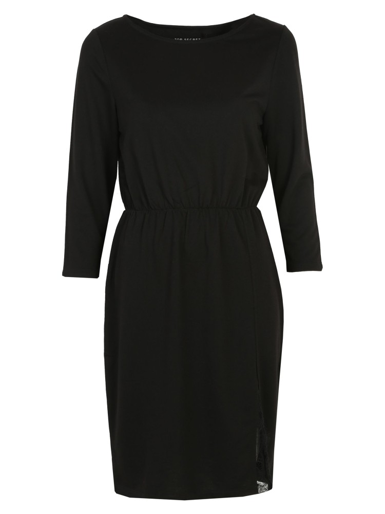 Sukienka dzianinowa z dekoltem w łódkę