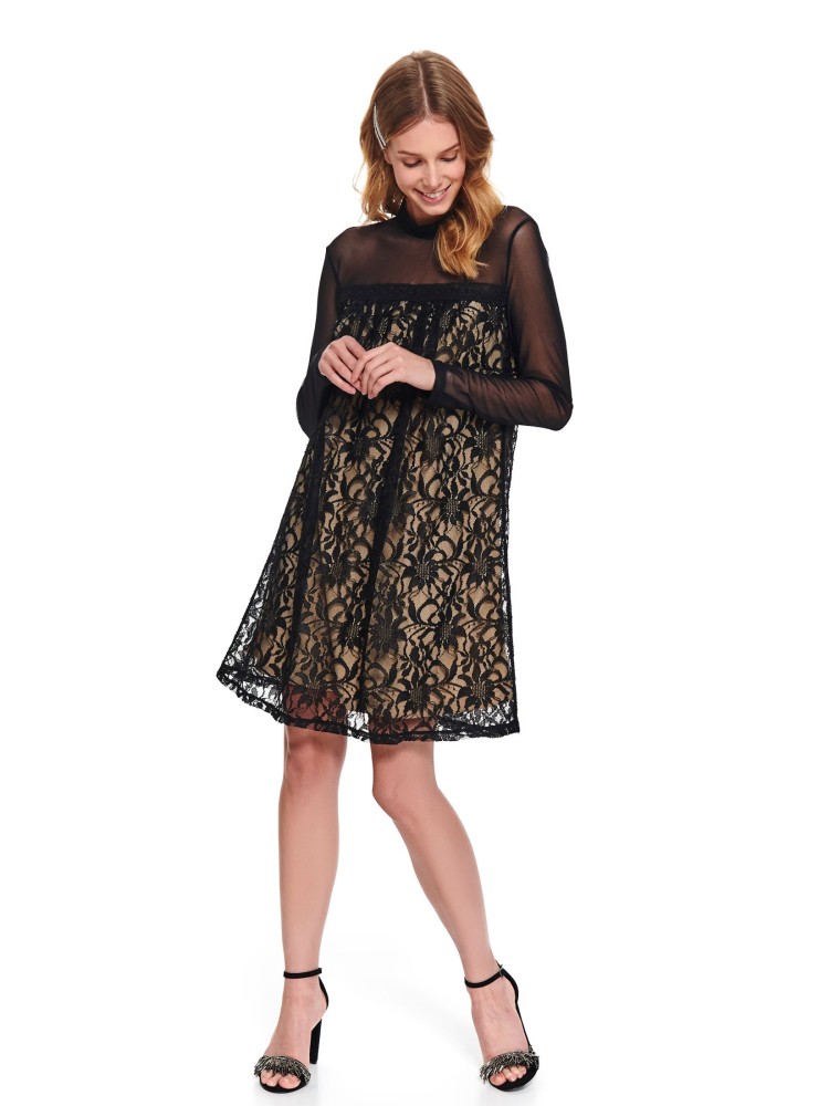 Sukienka z koronkową wstawką