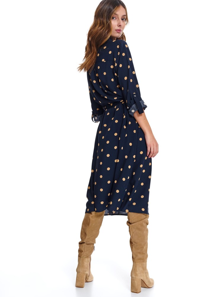 Sukienka midi w groszki