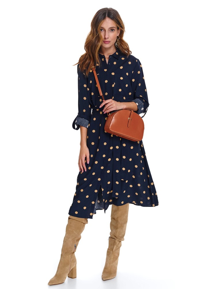 Sukienka midi w groszki