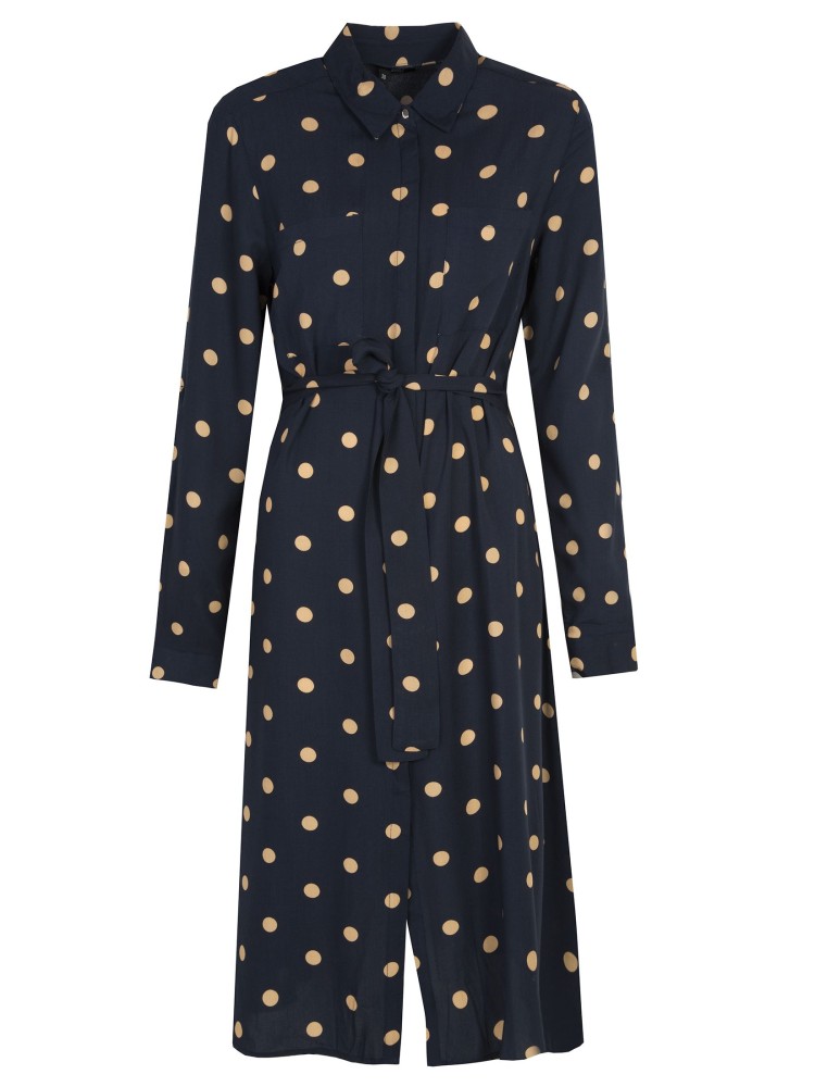 Sukienka midi w groszki