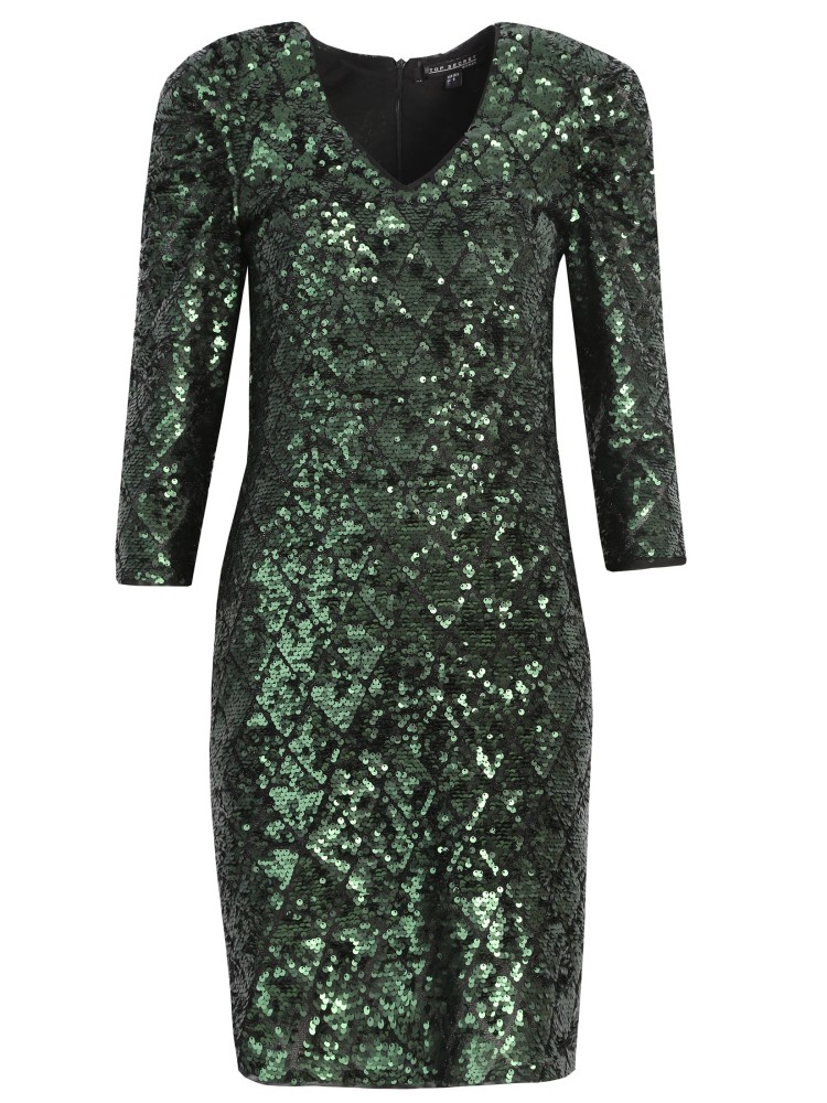 Efektowna cekinowa sukienka