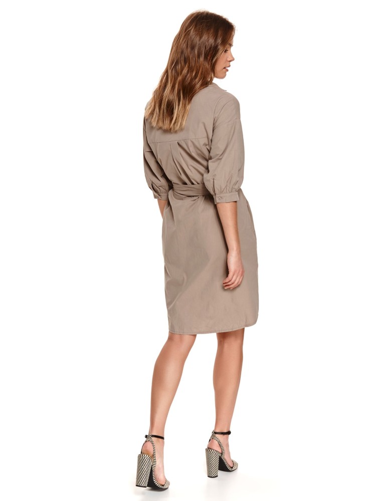 Luźna szmizjerka z rękawem 3/4