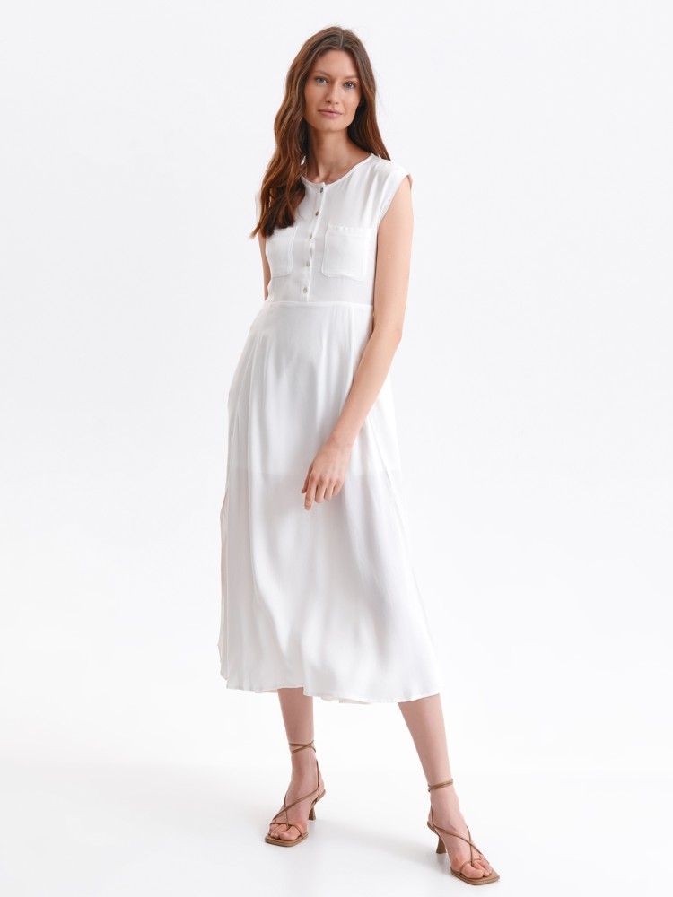 Sukienka koszulowa maxi z wiązaniem w pasie