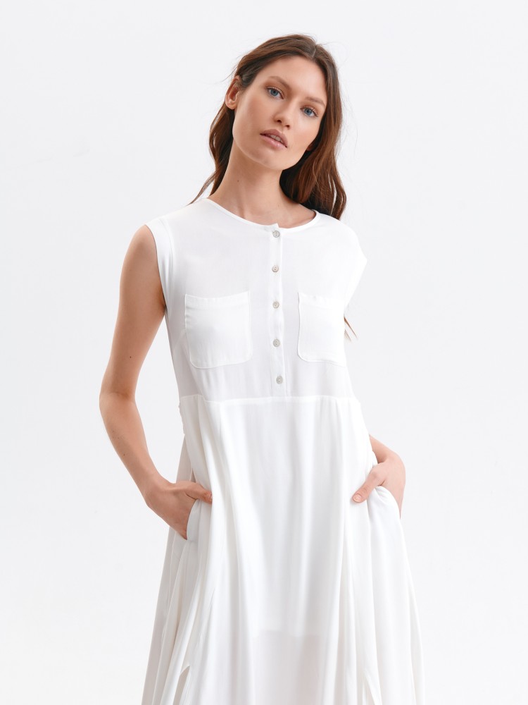 Sukienka koszulowa maxi z wiązaniem w pasie