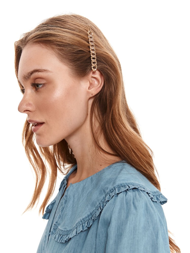 Denimowa sukienka z kołnierzykiem i wiązaniem w talii