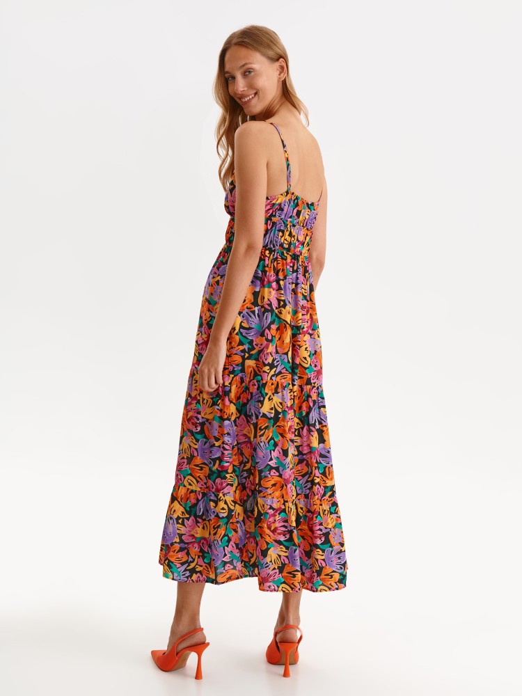 Sukienka maxi w kolorowe kwiaty