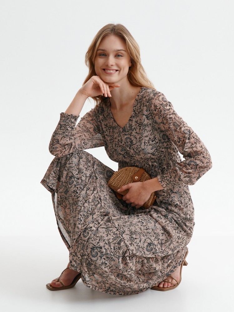 Wzorzysta sukienka o luźnym kroju Wzorzysta sukienka o luźnym kroju