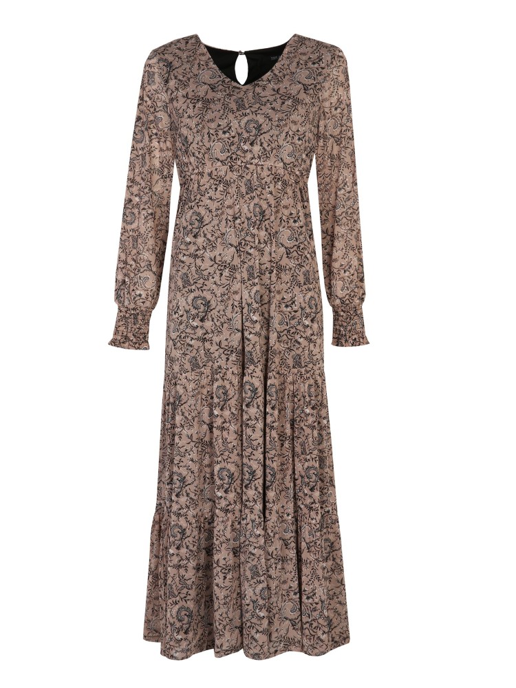 Wzorzysta sukienka o luźnym kroju Wzorzysta sukienka o luźnym kroju