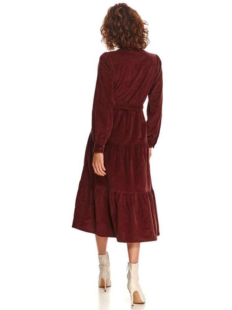 Sztruksowa sukienka koszulowa