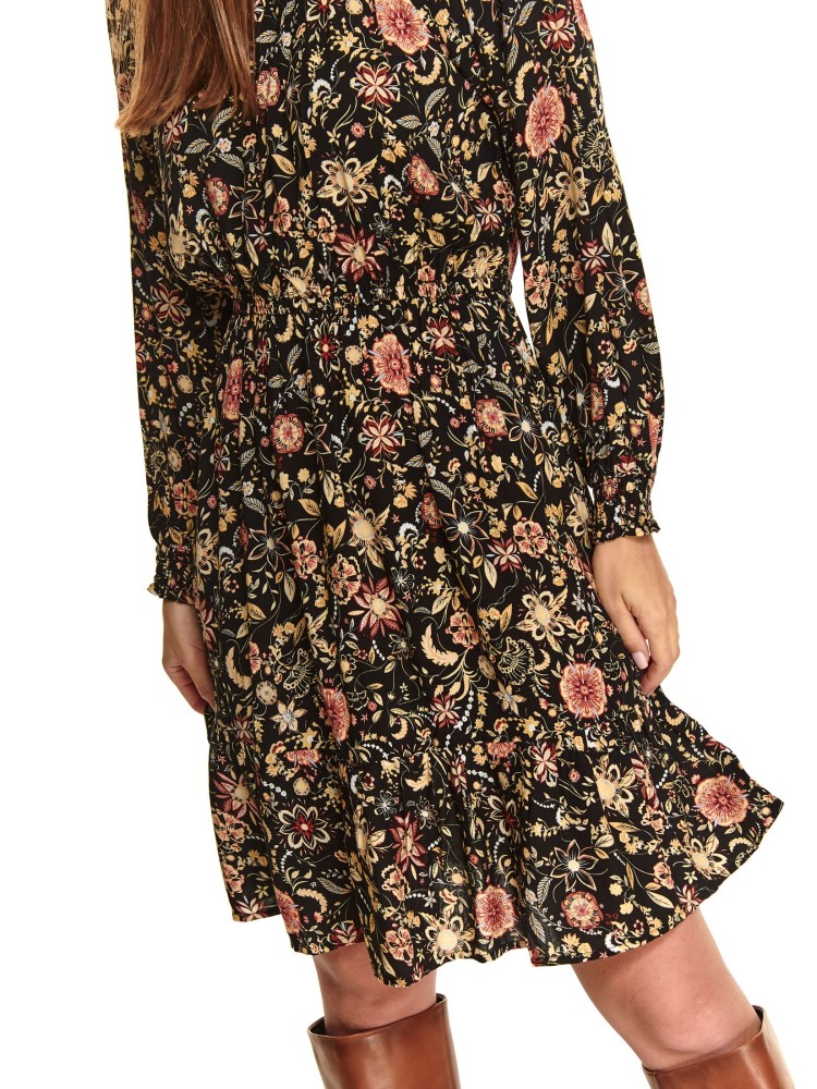 Wzorzysta sukienka z wiskozy