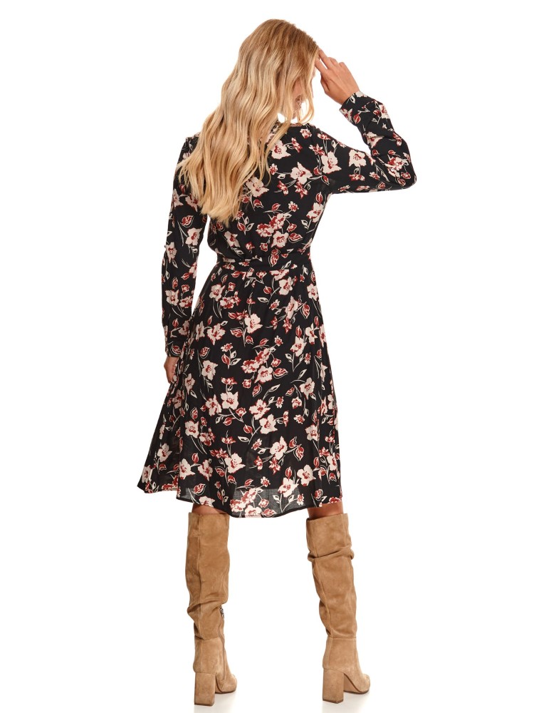 Koszulowa sukienka w kwiaty