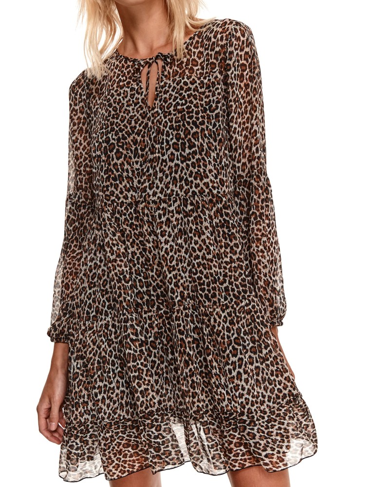 Sukienka damska w panterkę 