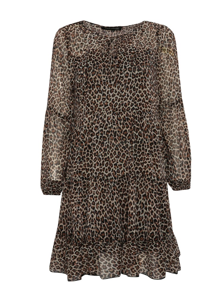 Sukienka damska w panterkę 