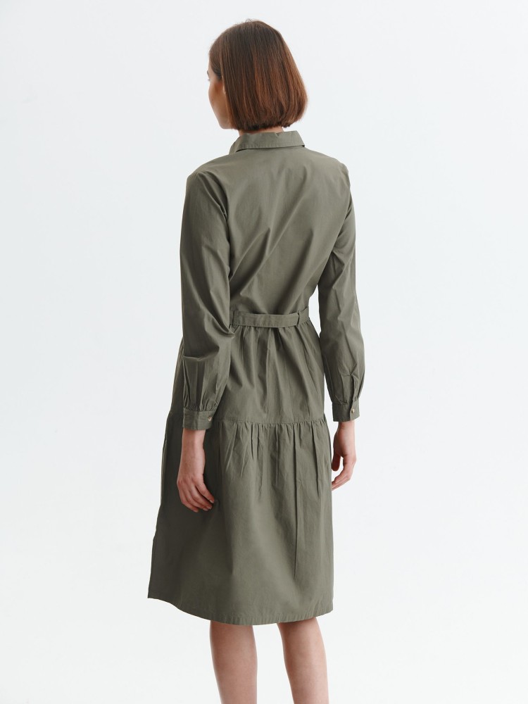 Bawełniana sukienka z paskiem