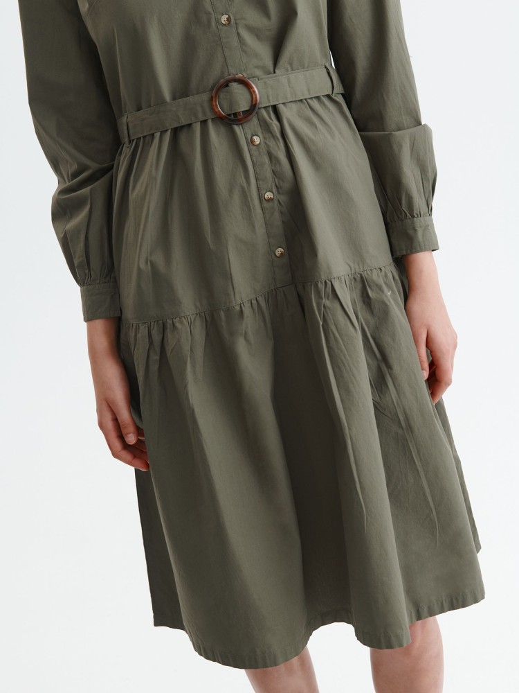 Bawełniana sukienka z paskiem