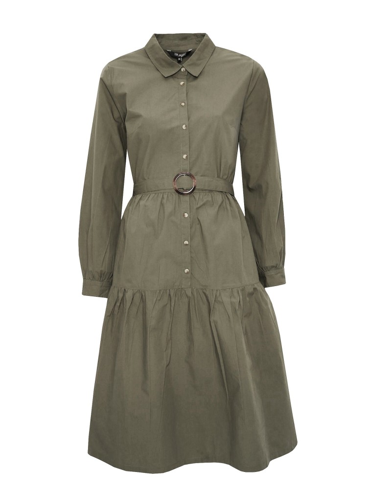 Bawełniana sukienka z paskiem