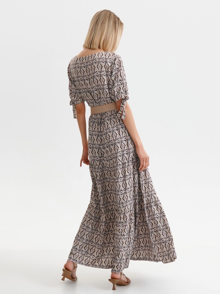 Sukienka damska o luźnym kroju z wiskozy