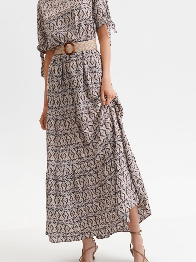 Sukienka damska o luźnym kroju z wiskozy