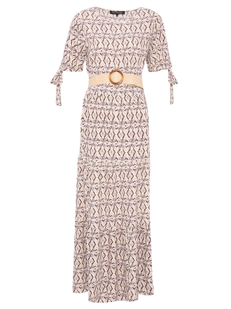 Sukienka damska o luźnym kroju z wiskozy