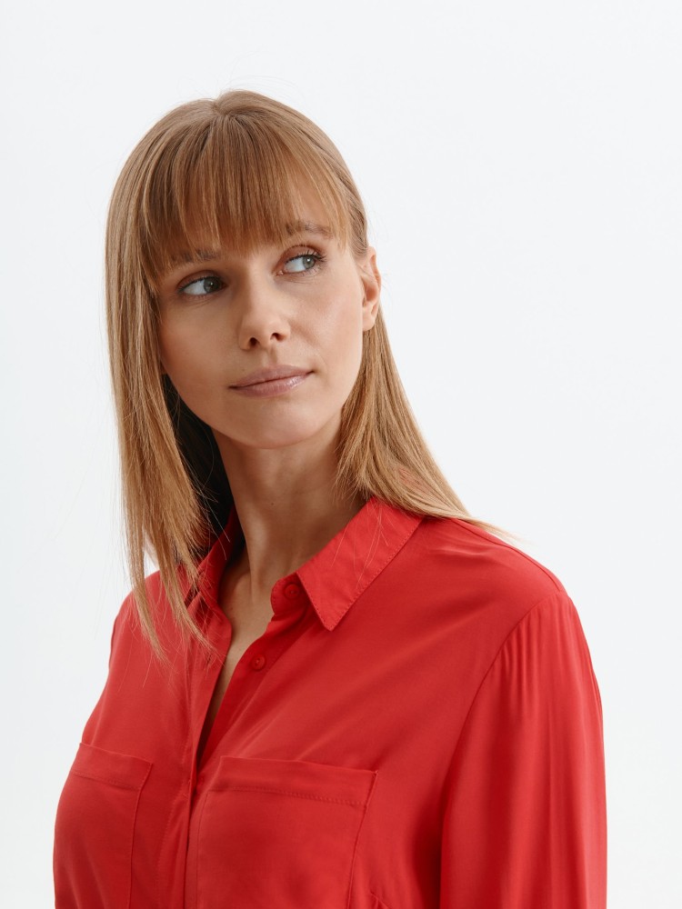 Tkaninowa szmizjerka z wiązaniem