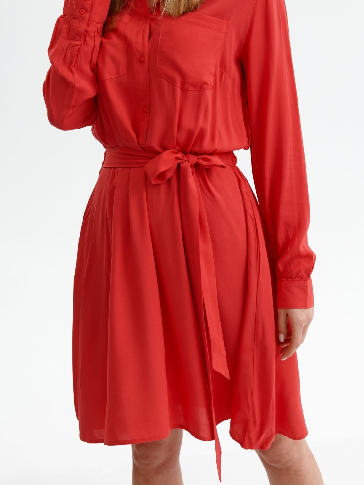 Tkaninowa szmizjerka z wiązaniem