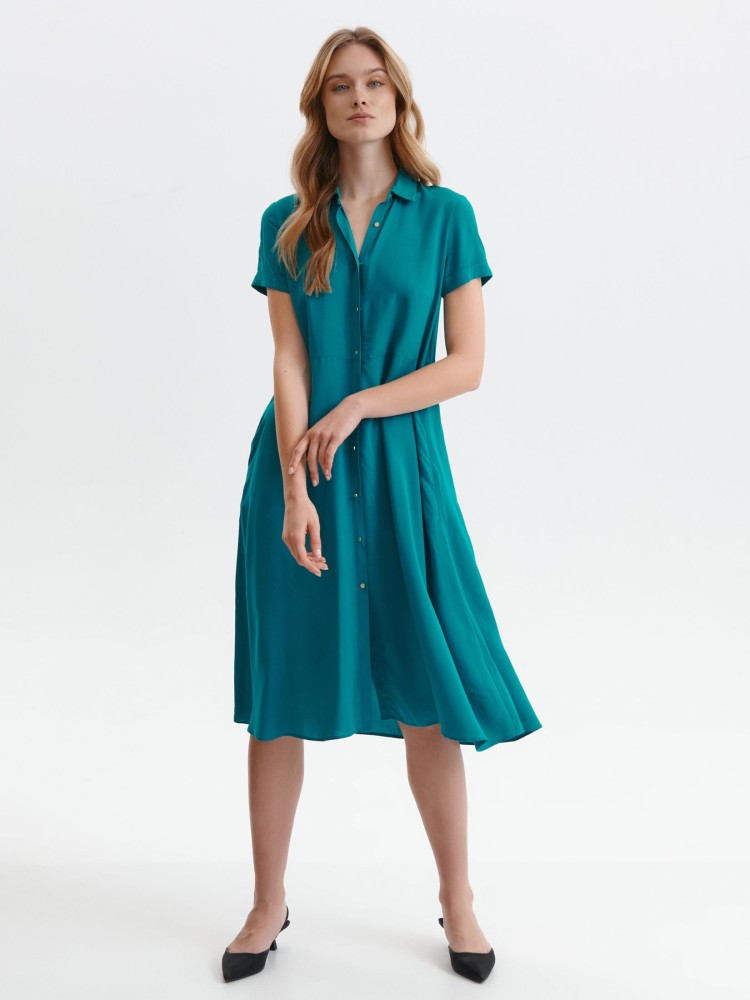 Długa szmizjerka z krótkim rękawem