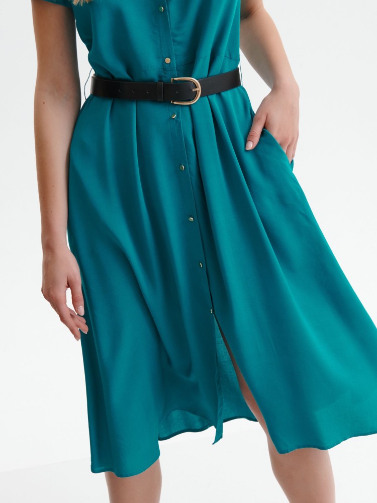 Długa szmizjerka z krótkim rękawem