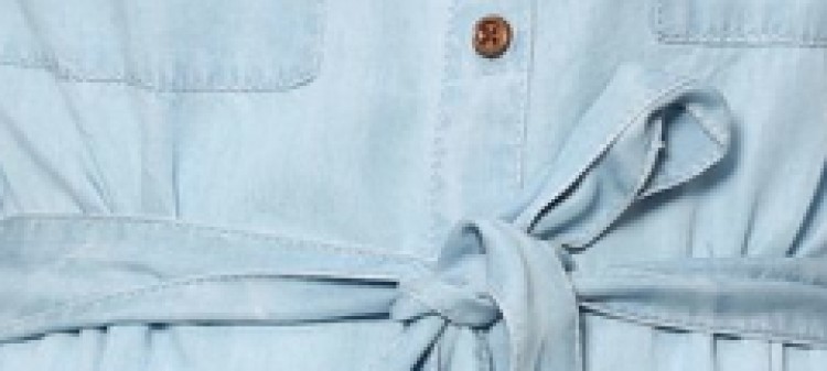 Sukienka koszulowa z cienkiego denimu