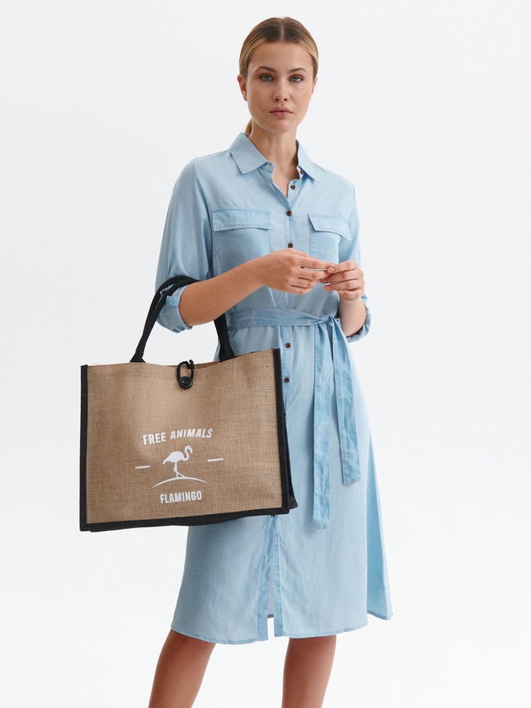 Sukienka koszulowa z cienkiego denimu