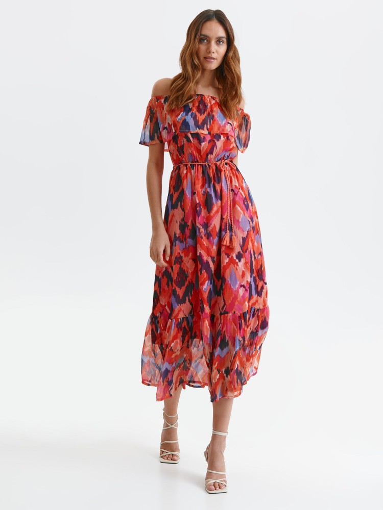 Sukienka z falbaną typu hiszpanka