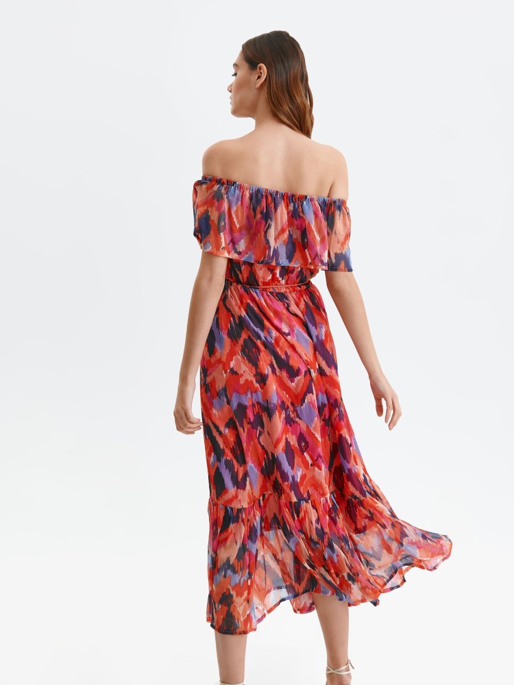 Sukienka z falbaną typu hiszpanka