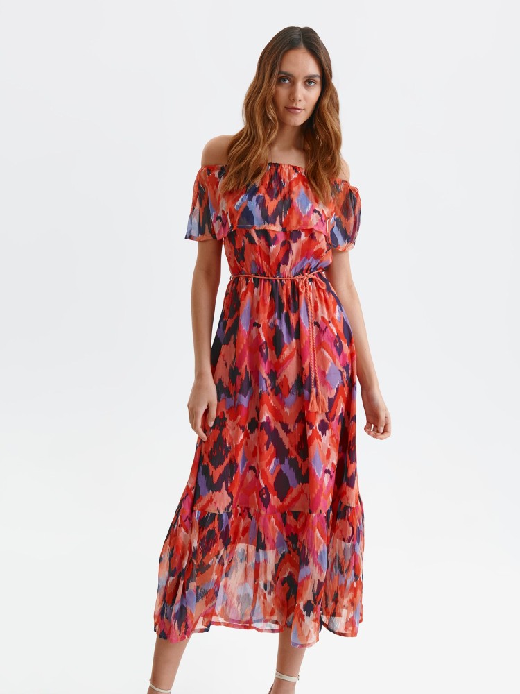 Sukienka z falbaną typu hiszpanka