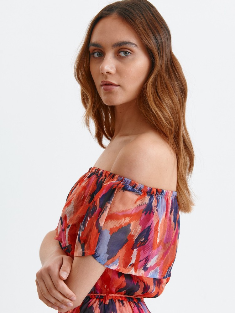 Sukienka z falbaną typu hiszpanka