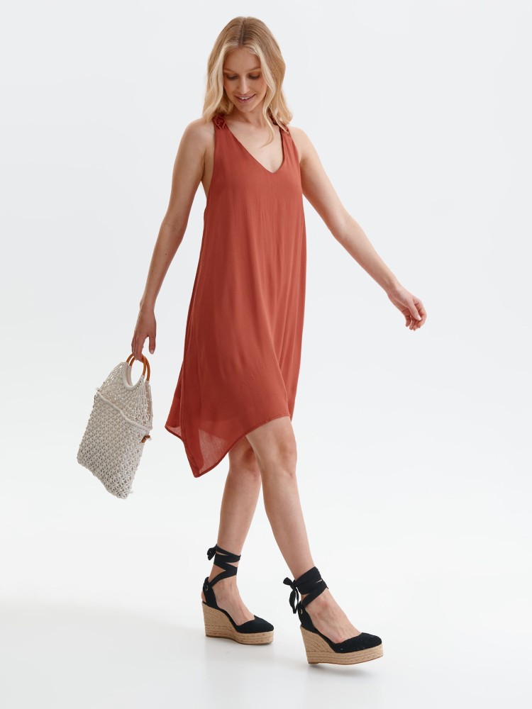 Sukienka z plecioną aplikacją Sukienka z plecioną aplikacją