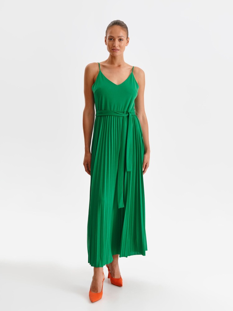 Sukienka na ramiączkach z plisowaną spódnicą Sukienka na ramiączkach z plisowaną spódnicą