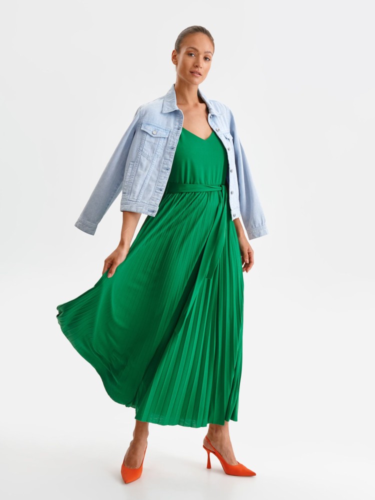 Sukienka na ramiączkach z plisowaną spódnicą Sukienka na ramiączkach z plisowaną spódnicą