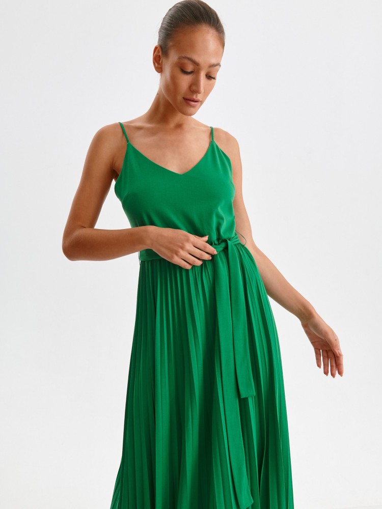 Sukienka na ramiączkach z plisowaną spódnicą Sukienka na ramiączkach z plisowaną spódnicą