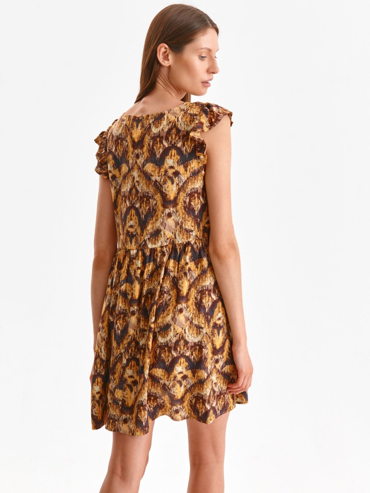 Sukienka z falbankami przy ramionach Sukienka z falbankami przy ramionach