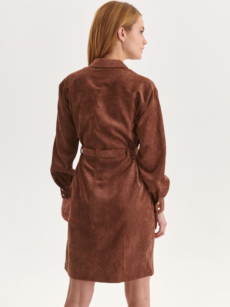 Sukienka koszulowa z kołnierzykiem