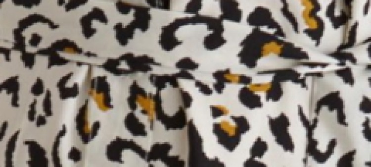 Printowana szmizjerka z wiązaniem w talii