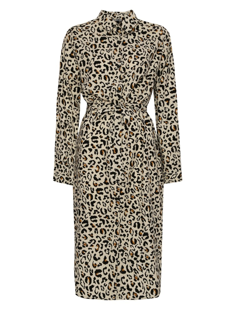 Printowana szmizjerka z wiązaniem w talii