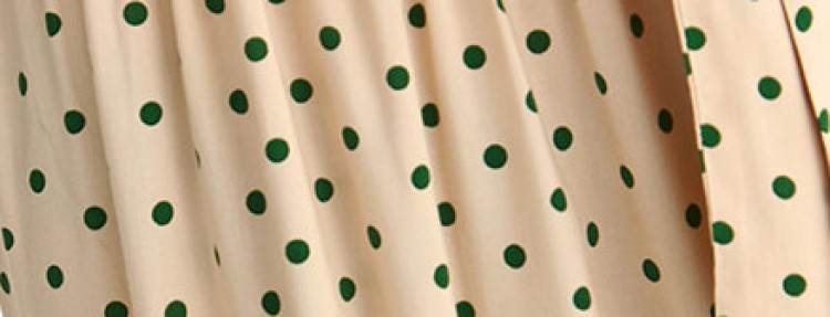 Kopertowa sukienka damska w kropki