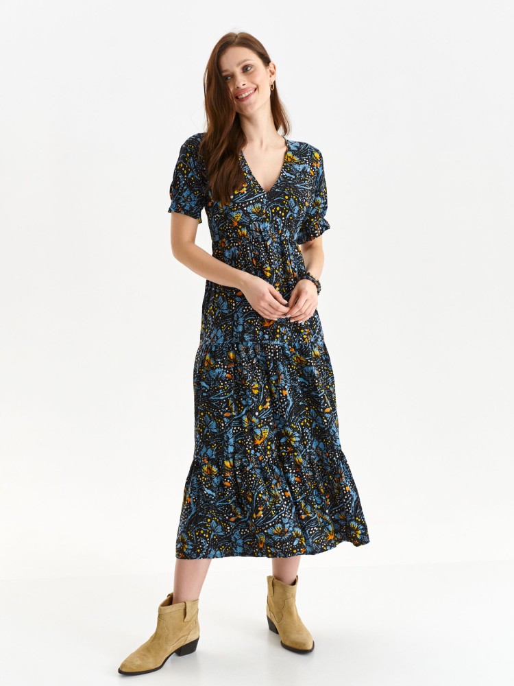 Printowana sukienka midi