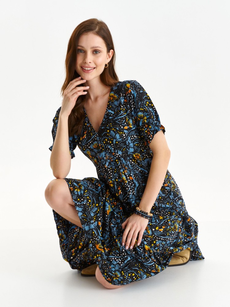 Printowana sukienka midi